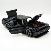 1: 8 Dodge Challenger, Black Samurai Customized Version (3300+Pcs)